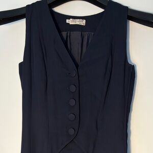 Giorgio Armani Navy Maxi Dress